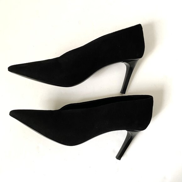 COS Pointed Suede Black Heels - Picture 10 of 13